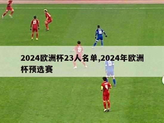 2024欧洲杯23人名单,2024年欧洲杯预选赛