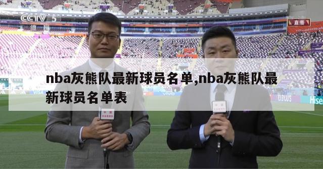 nba灰熊队最新球员名单,nba灰熊队最新球员名单表